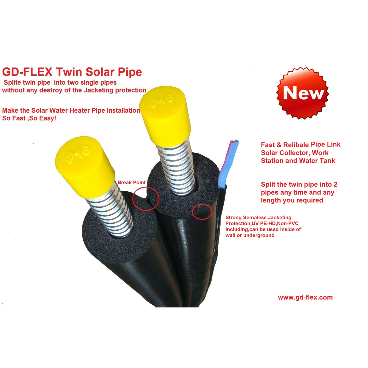 Twin/Single Pre Insulated Solar Hose/Air Source Heat Pump Hose